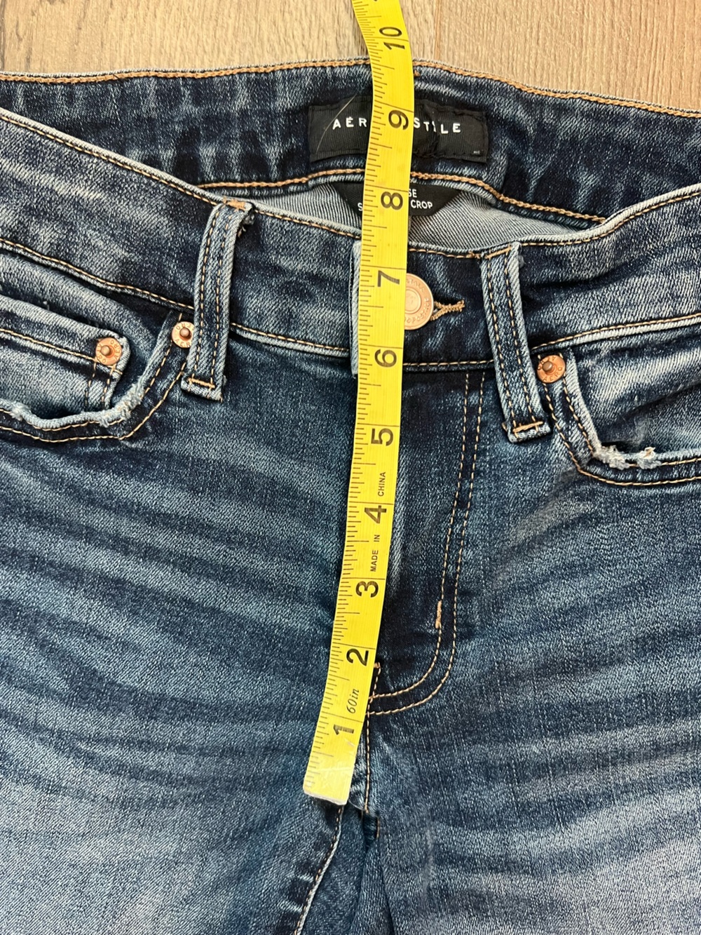 Aeropostale mid rise Straight leg blue Jeans - Picture 8 of 8